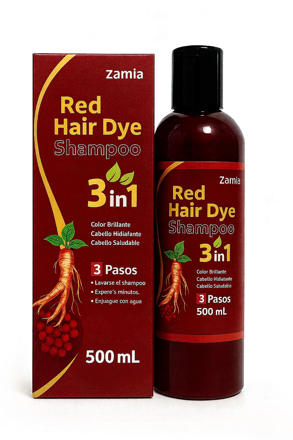 black hair dye shampoo