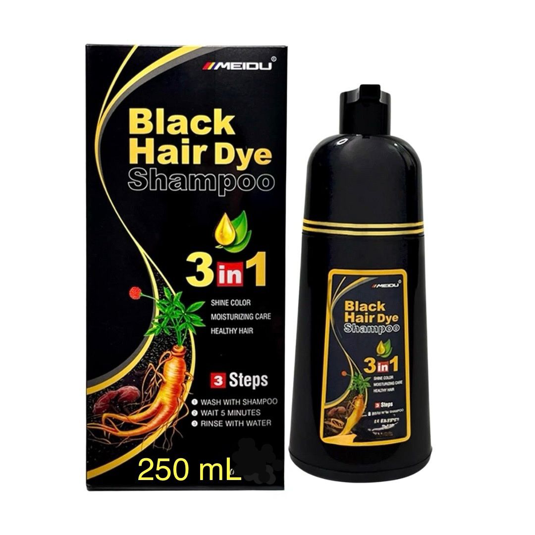 black hair dye shampoo